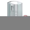 Душевая кабина Niagara Classic 23101424RBKG 120х80 асимметричная без крыши ориентация правая