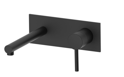 Смеситель AQG Stick 01STR170NG встраиваемый в стену черный матовый