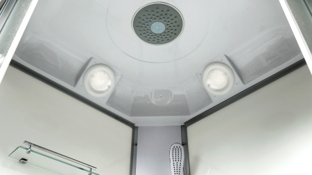 Душевая кабина AvaCan L980EL 80х80 четверть круга с крышей ориентация универсальная