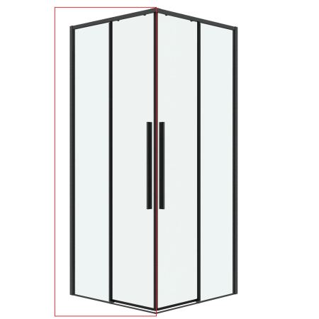 Душевая дверь Grossman Galaxy 1/2.K33.01.90.42.00 90х195 стекло прозрачное профиль графит