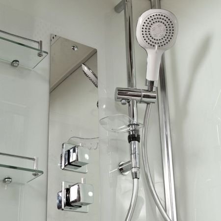 Душевая кабина AvaCan Z120 120х90 прямоугольная с крышей ориентация универсальная