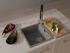 Кухонная мойка Rivelato RAUM RM-78 grigio metallizzato 80х50 цвет серый