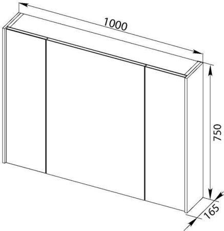 Зеркало-шкаф Aquanet Латина 00179636 100х17х75 подвесной цвет белый Зеркало-шкаф Aquanet Латина 00179636 100х17х75 подвесной цвет белый