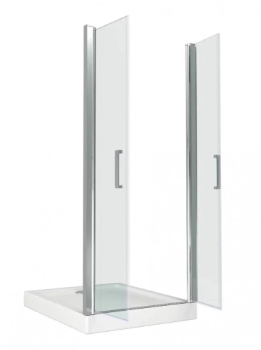 Душевая перегородка Good Door PANDORA ПД00078 90х185 стекло прозрачное профиль хром глянцевый - фото 2