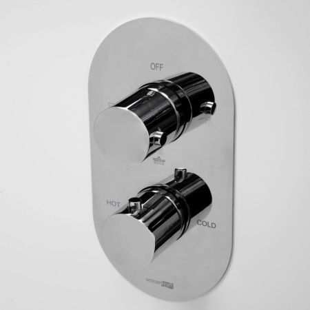 Смеситель для ванны и душа Wasserkraft Berkel 4800 4844 Thermo встраиваемый в стену хром с термостатом