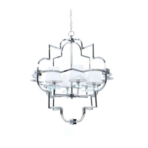 Люстра подвесная Lumina Deco Baltimore (Балтиморе) LDP 8020-6 CHR+WT - фото 2