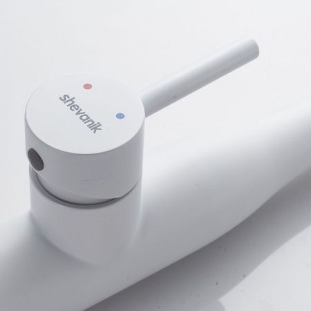 Смеситель для кухни Shevanik S123C-1 на мойку белый