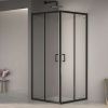 Душевой уголок RGW Passage 3508103077-14 70х70 стекло прозрачное профиль черный без поддона
