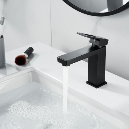 Смеситель Raffine F0196H на раковину черный
