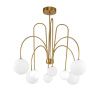 Люстра на штанге Delight Collection KG1213P-8 brass
