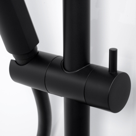 Душевая стойка WasserKRAFT A11401 настенная цвет черный с термостатом