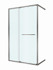 Душевая дверь Cezares LUX LUX-B-FS-11-120-C-GM 120х195 стекло прозрачное профиль оружейная сталь