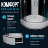 Душевая кабина Taliente TA-9091G 90х90 четверть круга с крышей ориентация универсальная