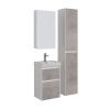Тумба под раковину LeMark Combi LM03C45T-Beton 40х30 напольная цвет серый/белый