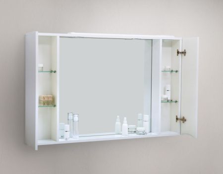 Зеркало-шкаф BelBagno Fly-Marino MARINO-SPC-1000/750-2A-BL-P 100х80 подвесной цвет белый