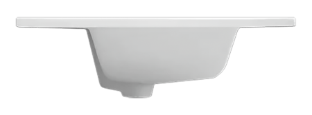 Раковина мебельная из сантехнического фарфора Sanita Luxe Quadro 90 QDR90SLWB01 90х50 накладная цвет белый