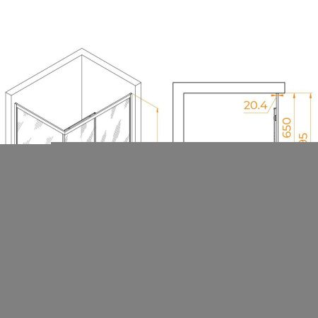 Душевой уголок RGW Passage 410824592-11 120х90 стекло прозрачное профиль хром без поддона