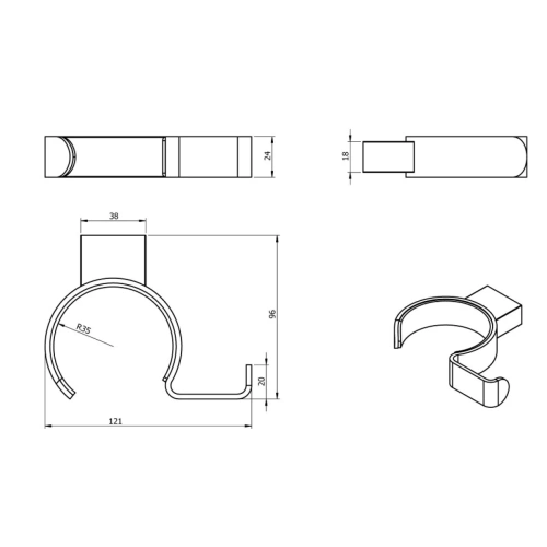 Держатель для фена и выпрямителя волос Langberger Accessories 28091A - фото 2 Держатель для фена и выпрямителя волос Langberger Accessories 28091A - фото 2