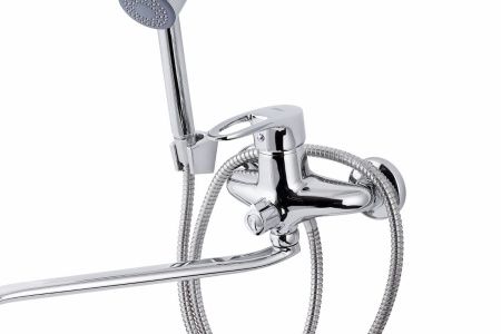 Смеситель для ванны и душа FAUZT FZs-888-126 настенный хром