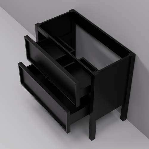 Тумба под раковину ArtDecco Elisa (Элиса) AES09F78S000 90x45x85 напольная цвет черный дуб - фото 4