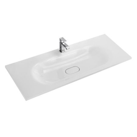 Раковина из искусственного камня Cezares ECO CZR-1200/480-LV-MR-ECO 120х50 подвесная цвет белый 1 отверстие под смеситель