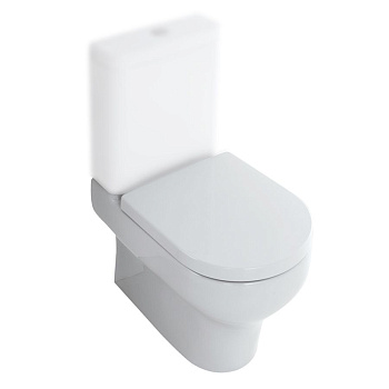 Чаша унитаза напольная Olympia Clear CLE130301 цвет белый глянцевый без сиденья и без бачка безободковая