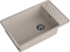 Кухонная мойка Granfest Quarz 51 песочный 75х48 цвет бежевый поверхность матовая