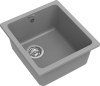 Кухонная мойка Rivelato BERKANA BK-35 grigio metallizzato 40х45 цвет серый