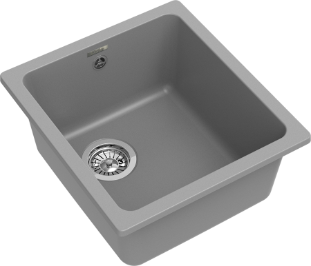 Кухонная мойка Rivelato BERKANA BK-35 grigio metallizzato 40х45 цвет серый