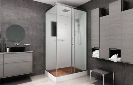 Душевая кабина AvaCan D129SEL 120х90 прямоугольная с крышей ориентация универсальная