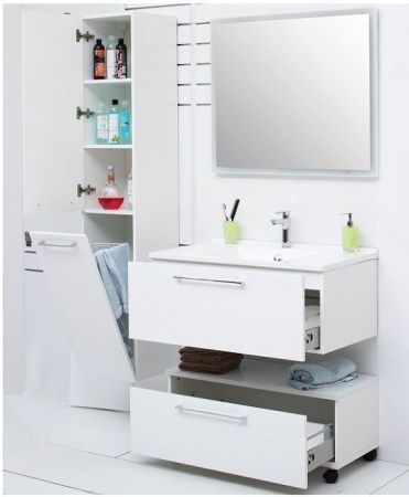 Шкаф-пенал De Aqua Токката 00167272 40х180 подвесной