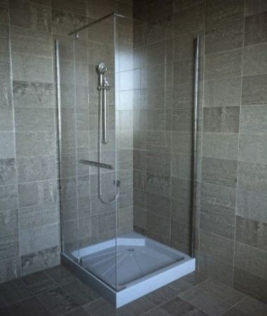 Душевой уголок Cerutti SPA MIMI ZQ91T 90х90 стекло прозрачное профиль хром без поддона