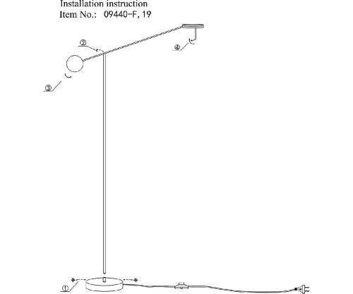 Торшер Kink Light Некси 09440-F,19(3000K) - фото 3