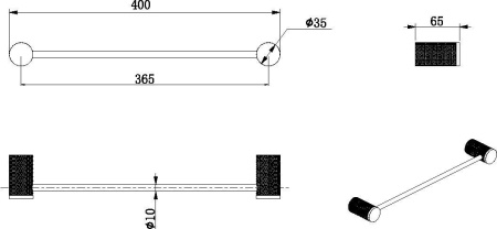 Полотенцедержатель Allen Brau Priority 6.31C11-BN
