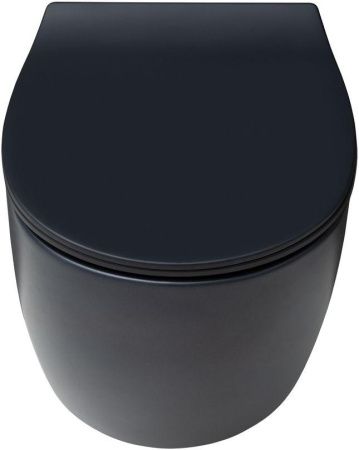 Чаша унитаза подвесная Allen Brau Fantasy 4.11004.31 цвет черный без сиденья безободковая каскадный смыв