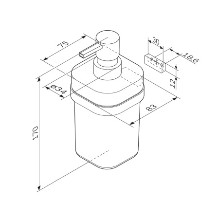 Дозатор Am.Pm Func A8F36922