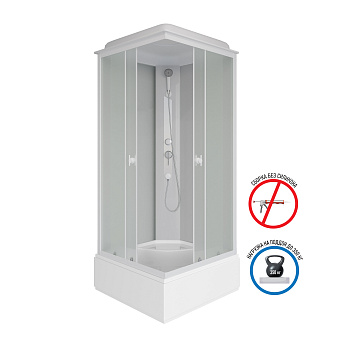 Душевая кабина Niagara Promo P100/26Q/MT 100х100 квадратная с крышей ориентация универсальная