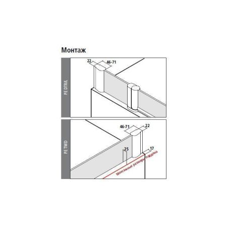 Душевая шторка на ванну Kermi Pega PE DTR 11015.AK черный soft 110х150 стекло прозрачное профиль черный ориентация универсальная