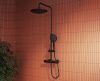 Душевая стойка Vitra Aquaheat A4720536EXP настенная цвет черный с термостатом