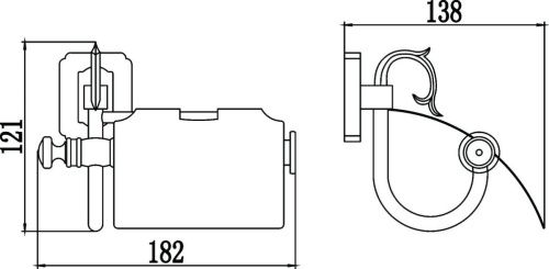 Бумагодержатель Savol S-006451 - фото 2