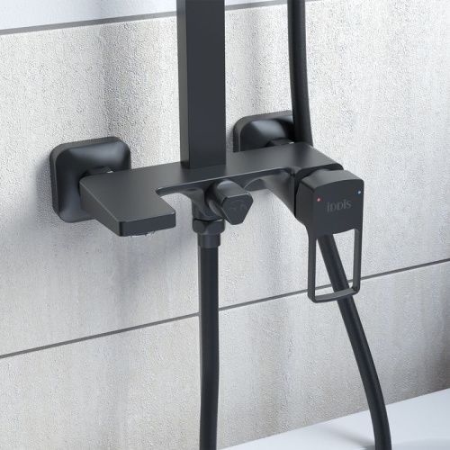 Душевая стойка IDDIS Bild BILBL1Fi06 настенная цвет черный - фото 3