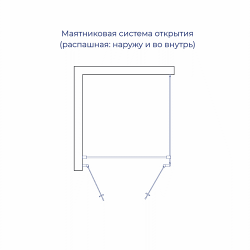 Душевой уголок RGW Passage (Пассаж) 060814409-014 100х90 стекло прозрачное профиль черный без поддона - фото 3