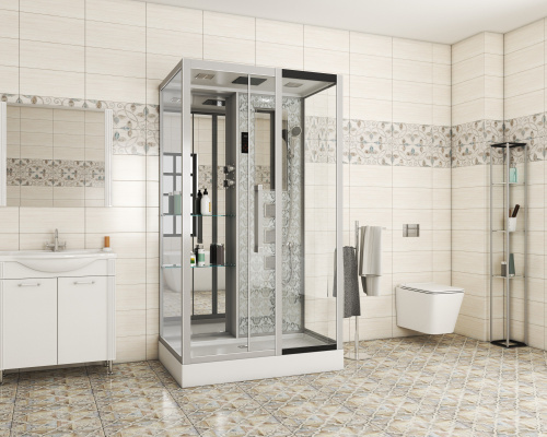 Душевая кабина Niagara Luxe 7713WR 120х82 прямоугольная с крышей - фото 2