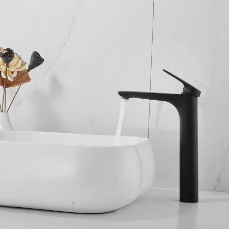 Смеситель для раковины Shevanik S8511H на столешницу черный