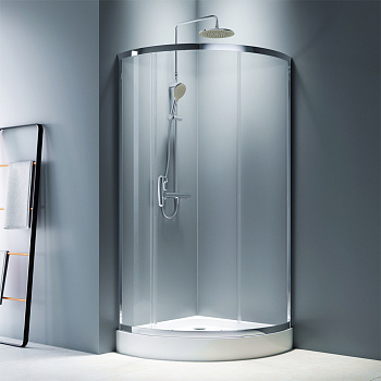 Душевой уголок Am.Pm Like W83G-315-090CT 90х90 стекло прозрачное профиль хром глянцевый без поддона