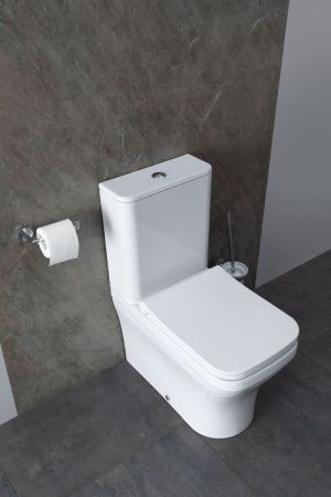 Чаша унитаза напольная Allen Brau Infinity 4.21012.20 цвет белый без бачка с сиденьем микролифт безободковая каскадный смыв