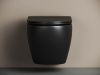 Унитаз подвесной Ceramica Nova METROPOL CN4002MB черный с сиденьем микролифт безободковый душевой смыв