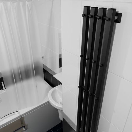 Полотенцесушитель электрический Altasan АргоЛюксПроф АргоЛюксПроф12021ЧМ 20х120 черный