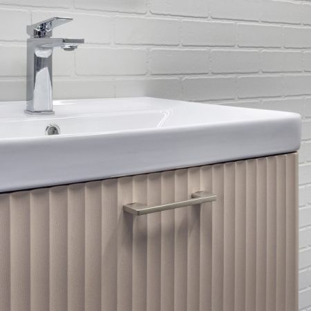 Тумба с раковиной Comforty Ангара 00-00021034CF 60х50 подвесная цвет бежевый