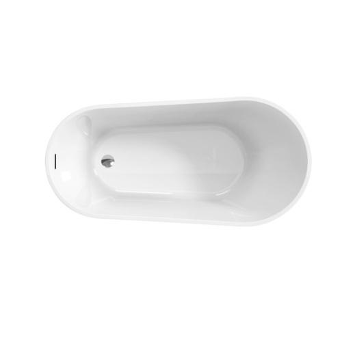 Ванна акриловая BelBagno BB704-1700-800-K 170х80 отдельностоящая полукруглая - фото 3